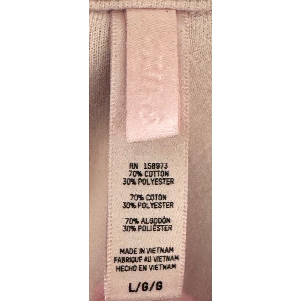 Skims Cotton Fleece Zip Front Shacket Pink Long Sleeve Jacket Womens Large - Picture 4 of 4